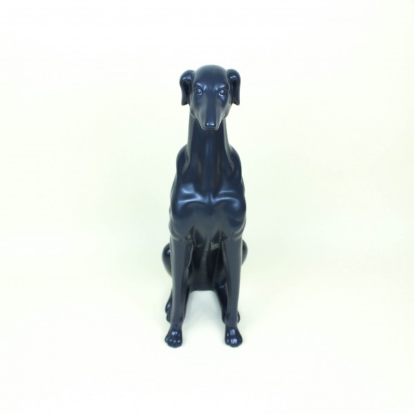 Escultura Cachorro Sentado em Cerâmica