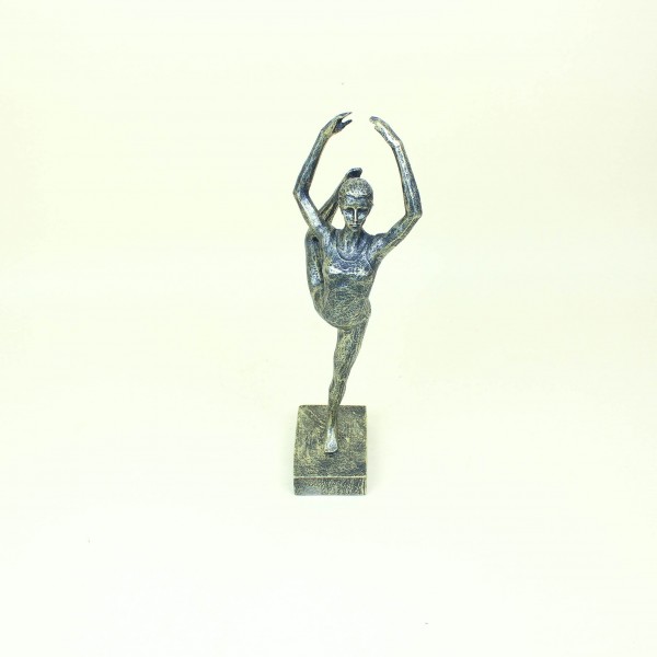Escultura Bailarina Ouro Velho em Poliresina