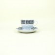 Conjunto de 6 Xícaras para Chá com Pires de Porcelana Egypt 180ml
