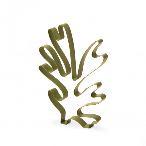 Escultura Alga Verde em Metal