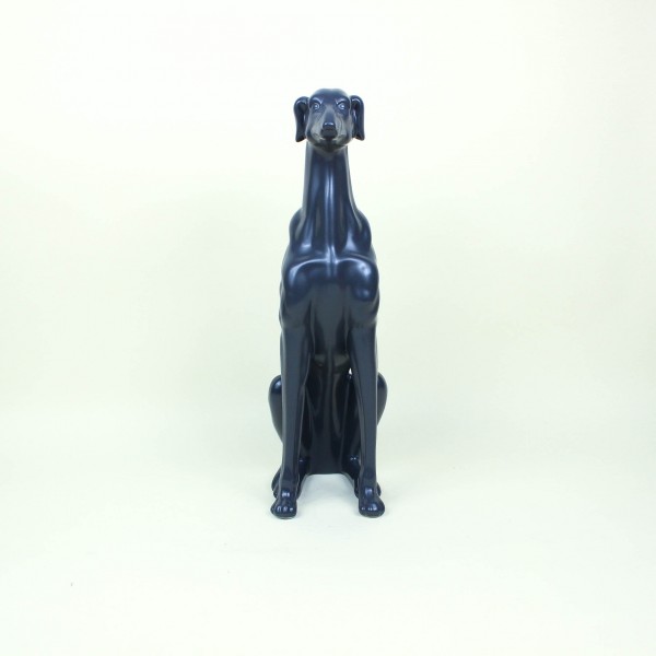 Escultura Cachorro Sentado em Cerâmica