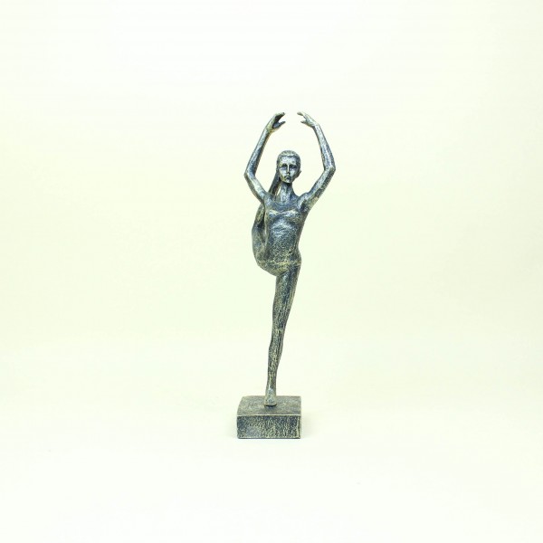 Escultura Bailarina Ouro Velho em Poliresina