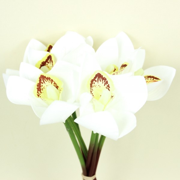 Loja Sant'Anna - Orquídea Cymbidium Branca 26cm